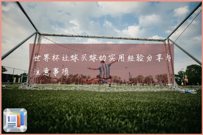 世界杯让球买球的实用经验分享与注意事项